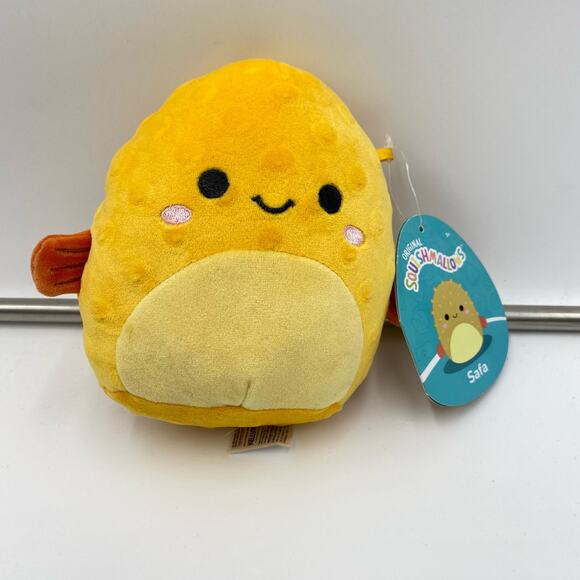 Squishmallows Safa Yellow Deep Sea Pufferfish 5" Plush NWT - Picture 1 of 2